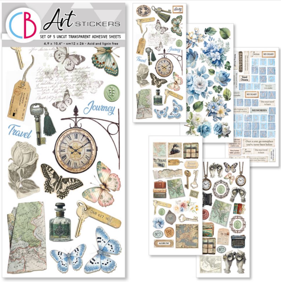 Ciao Bella Eastern Journey Transparent Adhesive Sheets (5pcs) (CBI015) 